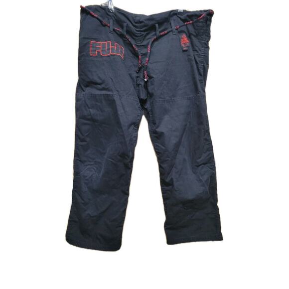 Fuji Pants Mens Small-Large One Size (A3) Jiu Jitsu Martial Arts Black - Picture 1 of 11